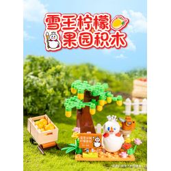 MIXUE ICE CITY A820001 820001 non  THÀNH PHỐ BĂNG MIXUE VƯỜN CHANH VUA TUYẾT bộ đồ chơi xếp lắp ráp ghép mô hình 80 khối