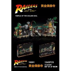 NOT  TEMPLE OF THE GOLDEN IDOL 77015 10091 xếp lắp ráp ghép mô hình ĐỀN THỜ THẦN TƯỢNG VÀNG RAIDERS OF THE LOST ARK Indiana Jones Tiến Sỹ Khảo Cổ 1545 khối