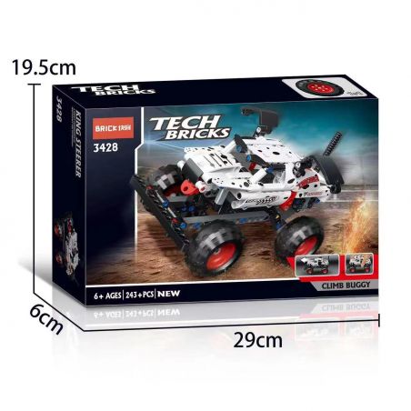 NOT  MONSTER JAM MUTT DALMATIAN 42150 BRICK 3428 xếp lắp ráp ghép mô hình QUÁI VẬT JAM MUTT DALMATIAN XE TẢI BULLDOG  Kỹ Thuật Công Nghệ Cao Mô Hình Phương Tiện 244 khối