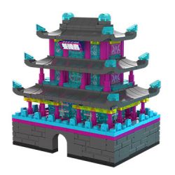 JAKI JK5181 5181 THỦY TRIỀU QUỐC GIA CYBER ​​​​JIAYUGUAN bộ đồ chơi xếp lắp ráp ghép mô hình Arts & Crafts