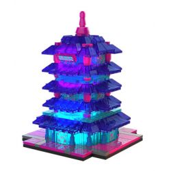 JAKI JK5182 5182 XU HƯỚNG QUỐC GIA THÁP CẨU VÀNG CYBER bộ đồ chơi xếp lắp ráp ghép mô hình Arts & Crafts