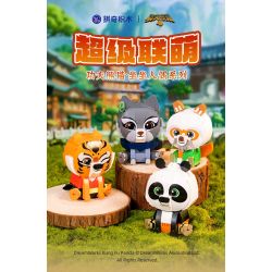 PANTASY 99127 KUNG FU PANDA BÚP BÊ NGỒI XIAO ZHEN bộ đồ chơi xếp lắp ráp ghép mô hình Movie & Game Phim Và Trò Chơi 300 khối