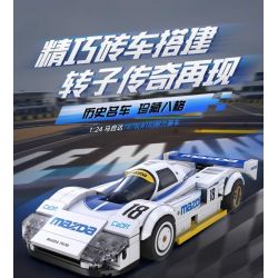 CADA DOUBLEE C55029 55029 XE ĐUA SỨC BỀN MAZDA 787B tỷ lệ 1:24 bộ đồ chơi xếp lắp ráp ghép mô hình Speed Champions Racing Cars Đua Xe Công Thức 242 khối