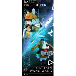 CAYI 2233A LÍNH CỨU HỎA THỎ bộ đồ chơi xếp lắp ráp ghép mô hình 253 khối