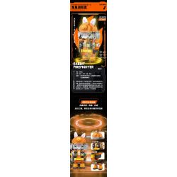 CAYI 2233A LÍNH CỨU HỎA THỎ bộ đồ chơi xếp lắp ráp ghép mô hình 253 khối