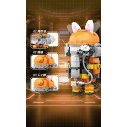 CAYI 2233A LÍNH CỨU HỎA THỎ bộ đồ chơi xếp lắp ráp ghép mô hình 253 khối