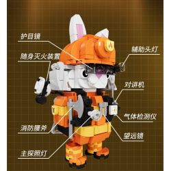 CAYI 2233A LÍNH CỨU HỎA THỎ bộ đồ chơi xếp lắp ráp ghép mô hình 253 khối