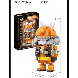 CAYI 2233A LÍNH CỨU HỎA THỎ bộ đồ chơi xếp lắp ráp ghép mô hình 253 khối