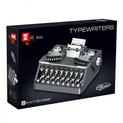 ZHEGAO 00940 non  MÁY ĐÁNH CHỮ CỔ ĐIỂN bộ đồ chơi xếp lắp ráp ghép mô hình Creator Expert TYPEWRITERS Chuyên Gia Sáng Tạo 1136 khối