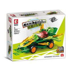 SEMBO 2816 2817 2818 2819 ĐỘI TÀU MÁT MẺ 4 MẪU bộ đồ chơi xếp lắp ráp ghép mô hình Racers COOLTEAM Đua Tốc Độ 390 khối