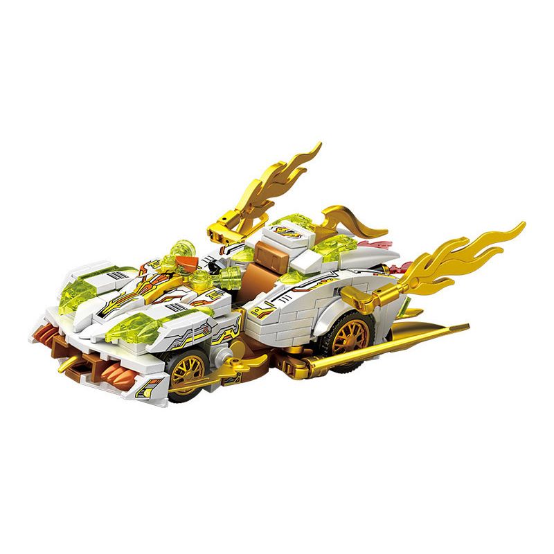 SEMBO 714304 HẠM ĐỘI TUYỆT VỜI XE NGUYÊN TỐ VÀNG bộ đồ chơi xếp lắp ráp ghép mô hình Racers Đua Tốc Độ 323 khối