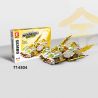 SEMBO 714304 HẠM ĐỘI TUYỆT VỜI XE NGUYÊN TỐ VÀNG bộ đồ chơi xếp lắp ráp ghép mô hình Racers Đua Tốc Độ 323 khối