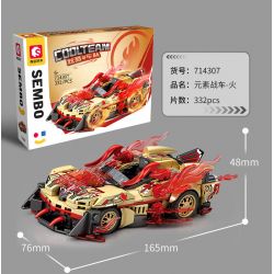 SEMBO 714305 HẠM ĐỘI MÁT MẺ XE NGUYÊN TỐ TRÁI ĐẤT bộ đồ chơi xếp lắp ráp ghép mô hình Racers Đua Tốc Độ 327 khối