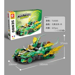 SEMBO 714306 HẠM ĐỘI MÁT MẺ NƯỚC XE NGUYÊN TỐ bộ đồ chơi xếp lắp ráp ghép mô hình Racers Đua Tốc Độ 347 khối