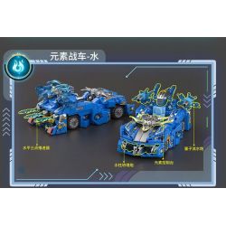 SEMBO 714307 HẠM ĐỘI TUYỆT VỜI XE LỬA NGUYÊN TỐ bộ đồ chơi xếp lắp ráp ghép mô hình Racers Đua Tốc Độ 332 khối