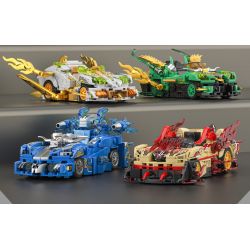 SEMBO 714307 HẠM ĐỘI TUYỆT VỜI XE LỬA NGUYÊN TỐ bộ đồ chơi xếp lắp ráp ghép mô hình Racers Đua Tốc Độ 332 khối