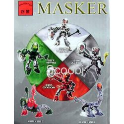 QMAN ENLIGHTEN KEEPPLEY 225 226 227 228 MẶT NẠ bộ đồ chơi xếp lắp ráp ghép mô hình Bionicle MASKER Anh Hùng Toa