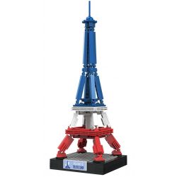 LINOOS LN7057 7057 THÁP EIFFEL bộ đồ chơi xếp lắp ráp ghép mô hình Architecture FAMOUS LANDMARK THE EIFFEL TOWER Công Trình Kiến Trúc 303 khối