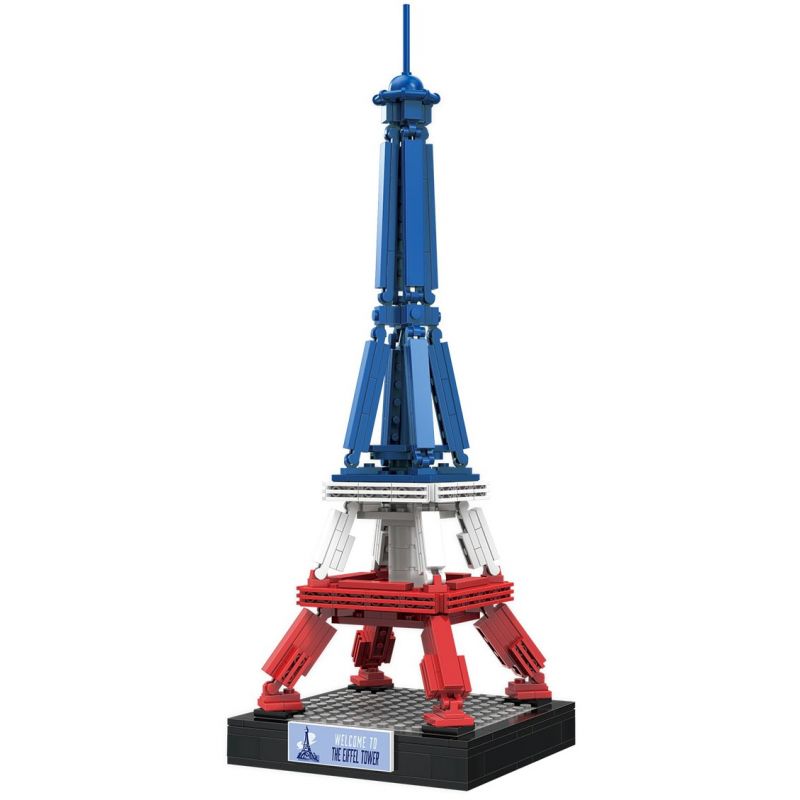 LINOOS LN7057 7057 THÁP EIFFEL bộ đồ chơi xếp lắp ráp ghép mô hình Architecture FAMOUS LANDMARK THE EIFFEL TOWER Công Trình Kiến Trúc 303 khối