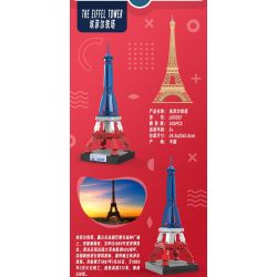 LINOOS LN7057 7057 THÁP EIFFEL bộ đồ chơi xếp lắp ráp ghép mô hình Architecture FAMOUS LANDMARK THE EIFFEL TOWER Công Trình Kiến Trúc 303 khối