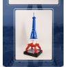 LINOOS LN7057 7057 THÁP EIFFEL bộ đồ chơi xếp lắp ráp ghép mô hình Architecture FAMOUS LANDMARK THE EIFFEL TOWER Công Trình Kiến Trúc 303 khối