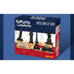 LINOOS LN7058 7058 NHÀ THỜ ĐỨC BÀ PARIS bộ đồ chơi xếp lắp ráp ghép mô hình Architecture FAMOUS LANDMARK NOTRE DAME DE PARIS Công Trình Kiến Trúc 303 khối