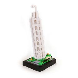 LINOOS LN7059 7059 THÁP NGHIÊNG PISA bộ đồ chơi xếp lắp ráp ghép mô hình Architecture FAMOUS LANDMARK LEANING TOWER OF PISA Công Trình Kiến Trúc 346 khối