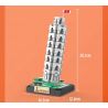 LINOOS LN7059 7059 THÁP NGHIÊNG PISA bộ đồ chơi xếp lắp ráp ghép mô hình Architecture FAMOUS LANDMARK LEANING TOWER OF PISA Công Trình Kiến Trúc 346 khối