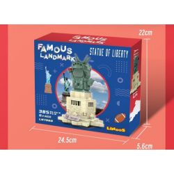 LINOOS LN7060 7060 TƯỢNG NỮ THẦN TỰ DO bộ đồ chơi xếp lắp ráp ghép mô hình Architecture FAMOUS LANDMARK STATUE OF LIBERTY Công Trình Kiến Trúc 385 khối