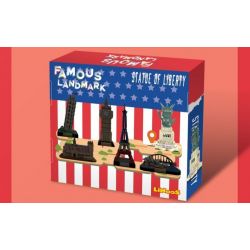 LINOOS LN7060 7060 TƯỢNG NỮ THẦN TỰ DO bộ đồ chơi xếp lắp ráp ghép mô hình Architecture FAMOUS LANDMARK STATUE OF LIBERTY Công Trình Kiến Trúc 385 khối