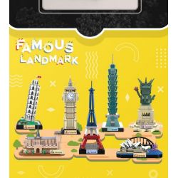 LINOOS LN7040 7040 TÒA NHÀ ĐÀI BẮC 101 bộ đồ chơi xếp lắp ráp ghép mô hình Architecture FAMOUS LANDMARK TAIPEI 101 BUILDING Công Trình Kiến Trúc 383 khối