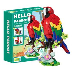 CAYI 2016 VẸT CÁ HƯƠU bộ đồ chơi xếp lắp ráp ghép mô hình Creator HELLO PARROT Sáng Tạo 276 khối
