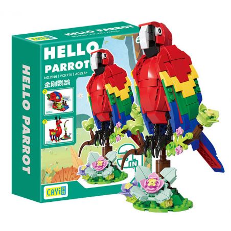 CAYI 2016 VẸT CÁ HƯƠU bộ đồ chơi xếp lắp ráp ghép mô hình Creator HELLO PARROT Sáng Tạo 276 khối
