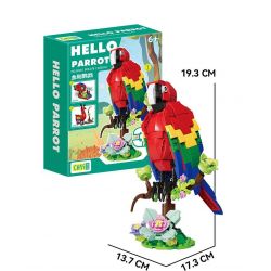 CAYI 2016 VẸT CÁ HƯƠU bộ đồ chơi xếp lắp ráp ghép mô hình Creator HELLO PARROT Sáng Tạo 276 khối