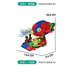 CAYI 2016 VẸT CÁ HƯƠU bộ đồ chơi xếp lắp ráp ghép mô hình Creator HELLO PARROT Sáng Tạo 276 khối