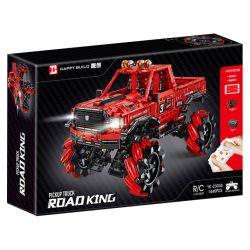HAPPY BUILD PANGU YC-23035 23035 YC23035 RED RAPTOR MAI LUN STUNT XE ĐỊA HÌNH bộ đồ chơi xếp lắp ráp ghép mô hình Technic PICKUP TRUCK ROAD KING Kỹ Thuật Công Nghệ Cao Mô Hình Phương Tiện 1640 khối
