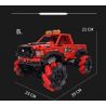 HAPPY BUILD PANGU YC-23035 23035 YC23035 RED RAPTOR MAI LUN STUNT XE ĐỊA HÌNH bộ đồ chơi xếp lắp ráp ghép mô hình Technic PICKUP TRUCK ROAD KING Kỹ Thuật Công Nghệ Cao Mô Hình Phương Tiện 1640 khối