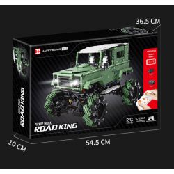 HAPPY BUILD PANGU YC-23035 23035 YC23035 RED RAPTOR MAI LUN STUNT XE ĐỊA HÌNH bộ đồ chơi xếp lắp ráp ghép mô hình Technic PICKUP TRUCK ROAD KING Kỹ Thuật Công Nghệ Cao Mô Hình Phương Tiện 1640 khối