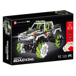 HAPPY BUILD PANGU YC-23036 23036 YC23036 GRAFFITI RAPTOR MAI LUN ĐÓNG THẾ XE ĐỊA HÌNH bộ đồ chơi xếp lắp ráp ghép mô hình Technic PICKUP TRUCK ROAD KING Kỹ Thuật Công Nghệ Cao Mô Hình Phương Tiện 1550 khối