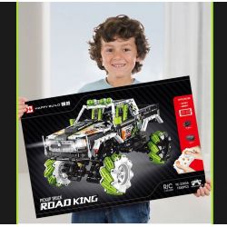 HAPPY BUILD PANGU YC-23037 23037 YC23037 LAND ROVER DEFENDER MCLUN STUNT XE ĐỊA HÌNH bộ đồ chơi xếp lắp ráp ghép mô hình Technic PICKUP TRUCK ROAD KING Kỹ Thuật Công Nghệ Cao Mô Hình Phương Tiện 1670 khối