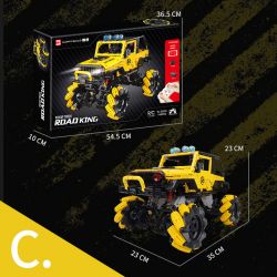 HAPPY BUILD PANGU YC-23038 23038 YC23038 WRANGLER MAI LUN ĐÓNG THẾ XE ĐỊA HÌNH bộ đồ chơi xếp lắp ráp ghép mô hình Technic PICKUP TRUCK ROAD KING Kỹ Thuật Công Nghệ Cao Mô Hình Phương Tiện 1490 khối