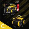 HAPPY BUILD PANGU YC-23038 23038 YC23038 WRANGLER MAI LUN ĐÓNG THẾ XE ĐỊA HÌNH bộ đồ chơi xếp lắp ráp ghép mô hình Technic PICKUP TRUCK ROAD KING Kỹ Thuật Công Nghệ Cao Mô Hình Phương Tiện 1490 khối