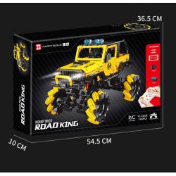 HAPPY BUILD PANGU YC-23038 23038 YC23038 WRANGLER MAI LUN ĐÓNG THẾ XE ĐỊA HÌNH bộ đồ chơi xếp lắp ráp ghép mô hình Technic PICKUP TRUCK ROAD KING Kỹ Thuật Công Nghệ Cao Mô Hình Phương Tiện 1490 khối
