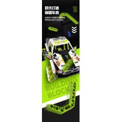 HAPPY BUILD PANGU YC-23038 23038 YC23038 WRANGLER MAI LUN ĐÓNG THẾ XE ĐỊA HÌNH bộ đồ chơi xếp lắp ráp ghép mô hình Technic PICKUP TRUCK ROAD KING Kỹ Thuật Công Nghệ Cao Mô Hình Phương Tiện 1490 khối