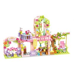 TOP TOY TC2508 2508 XÔ NHÀ HOA MƠ ƯỚC bộ đồ chơi xếp lắp ráp ghép mô hình Girl Con Gái 300 khối