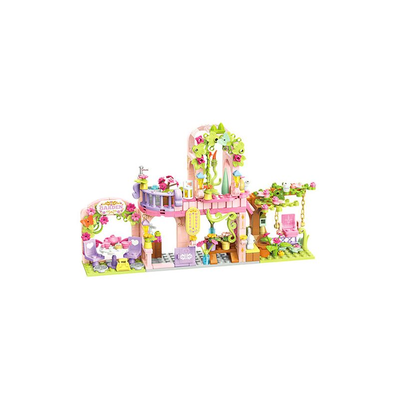 TOP TOY TC2508 2508 XÔ NHÀ HOA MƠ ƯỚC bộ đồ chơi xếp lắp ráp ghép mô hình Girl Con Gái 300 khối