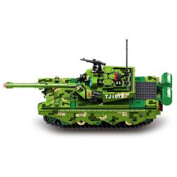 SEMBO 203172 MỘT QUỐC GIA HÙNG MẠNH XE TĂNG CHIẾN ĐẤU CHỦ LỰC ZTZ-99A bộ đồ chơi xếp lắp ráp ghép mô hình Military Army Quân Sự Bộ Đội 630 khối