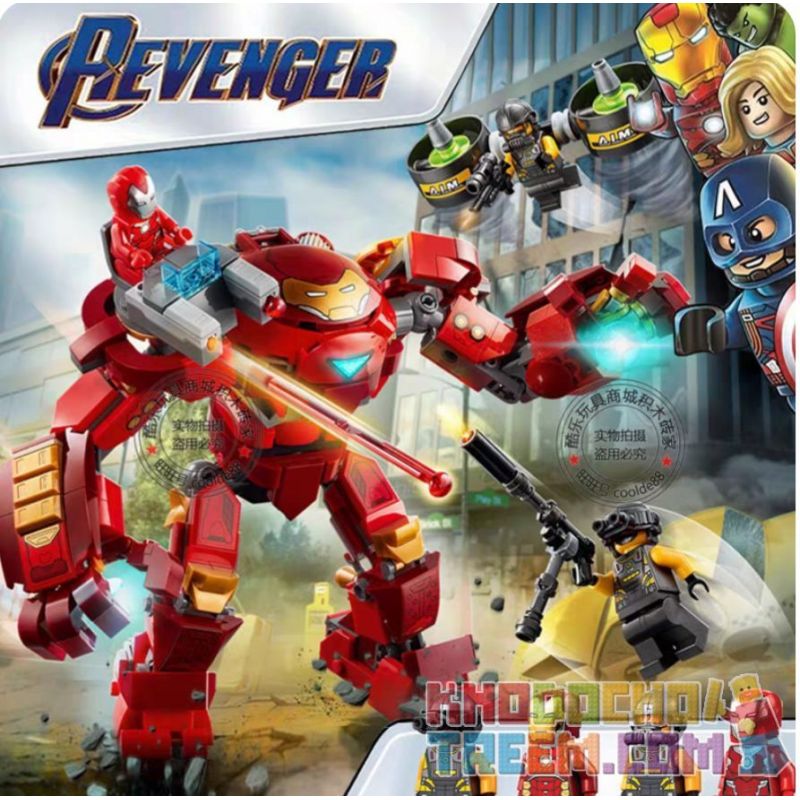 NOT  IRON MAN HULKBUSTER 76164 LARI BELA 11563 xếp lắp ráp ghép mô hình IRON MAN HULKBUSTER ĐẤU VỚI A.I.M. ĐẶC VỤ ĐẠI LÝ Marvel Super Heroes Siêu Anh Hùng Marvel 456 khối