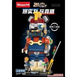 WANGAO 188021 KỸ SƯ CYBER ​​GẤU CƠ KHÍ 400% bộ đồ chơi xếp lắp ráp ghép mô hình