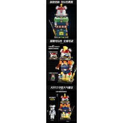 WANGAO 188021 KỸ SƯ CYBER ​​GẤU CƠ KHÍ 400% bộ đồ chơi xếp lắp ráp ghép mô hình